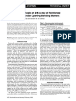 Effect of Corner Angle on Efficiency of Reinforced Concrete Joints Under Opening Bending Moments