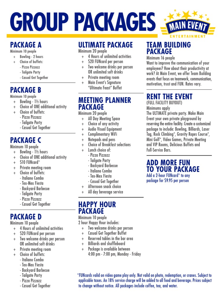 Main Event Banquet Menu - FINAL | PDF | Salad | Foods