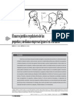 Marco Juridico Regulatorio de Las Pymes en Venezuela PDF