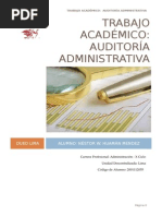 CASO PRÁCTICO DE AUDITORIA ADMINISTRATIVA  Cuestionario 