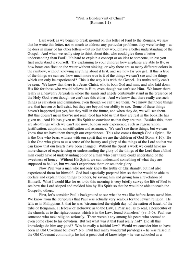 Bondservant Of Christ Pdf – Topical Bible: Bond-servants – WIUR