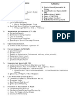 Freedom of Speech Test Chart