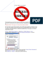 Cara Membuka File Yang Access Denied