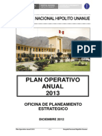 Plan Operativo 2013 Hospital Hipólito Unanue
