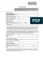 Driver Agreement Form