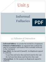 Unit 5: Informal Fallacies