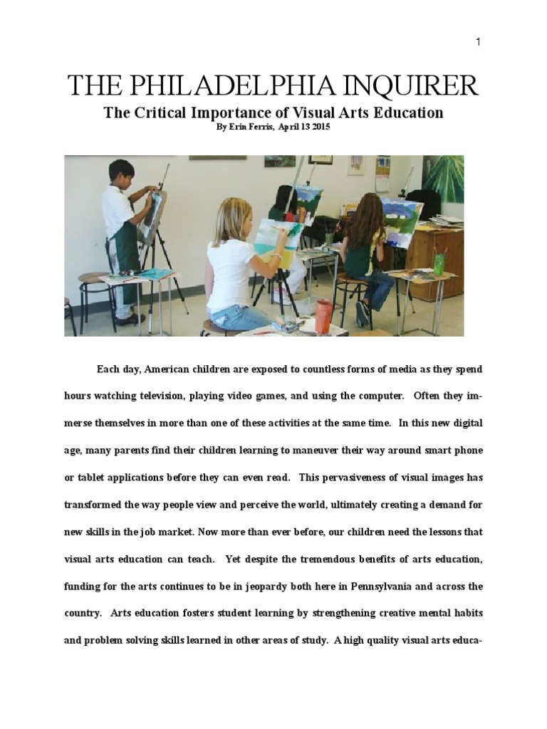 Importance of art in education slideshare picture