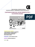 Contradicciones del estado benefactor u sus reperciusiones