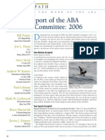 ABA Checklist Committee report, 2006