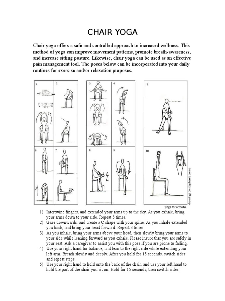 Chair Yoga Handout
