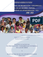 Politica Promoción y Desarrollo Mujeres 2008-2023
