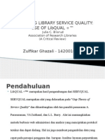 Evaluating Library Service Quality