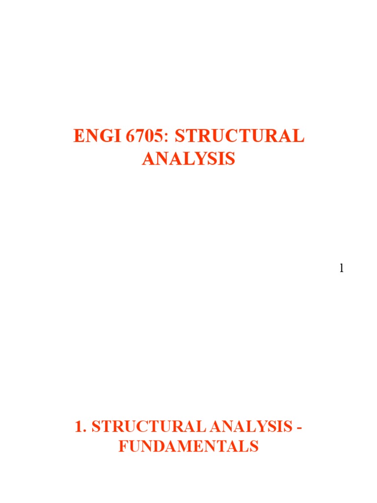 StructuralAnalysis ClassNotes1 | PDF | Deformation (Engineering ...