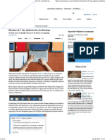Windows 8.1 Tip - Optimize For The Desktop PDF
