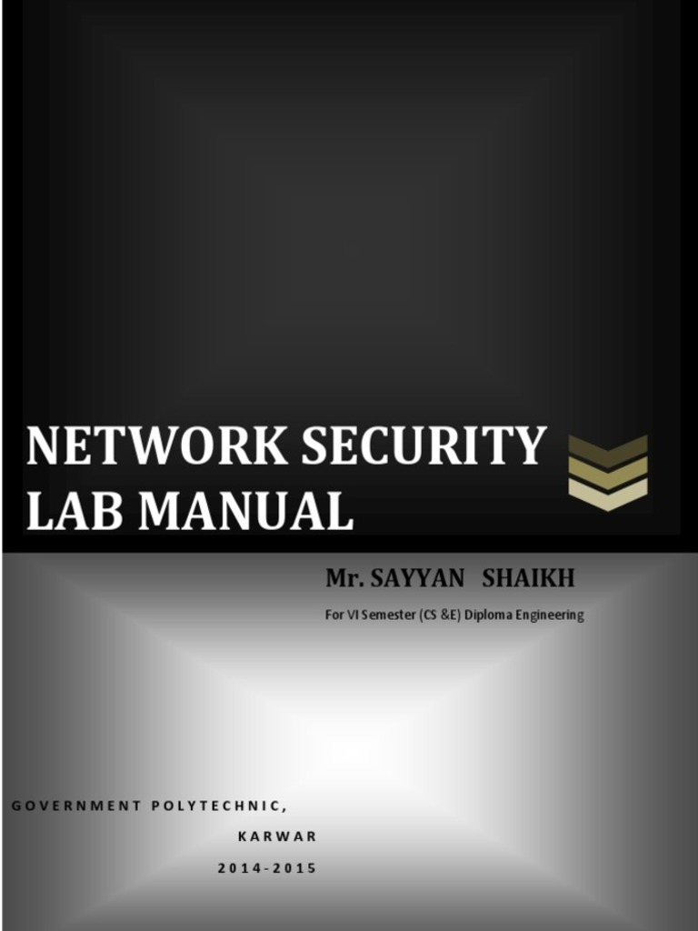 Network Security Lab Manual Download Free PDF Port