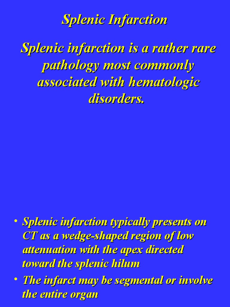 Understanding Splenic Infarction Risks | PDF | Spleen | Embolism