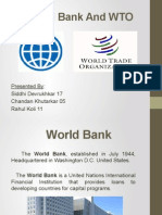 World Bank and WTO