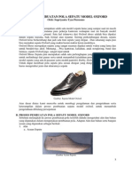 Teknik Pembuatan Pola Sepatu Model Oxford PDF
