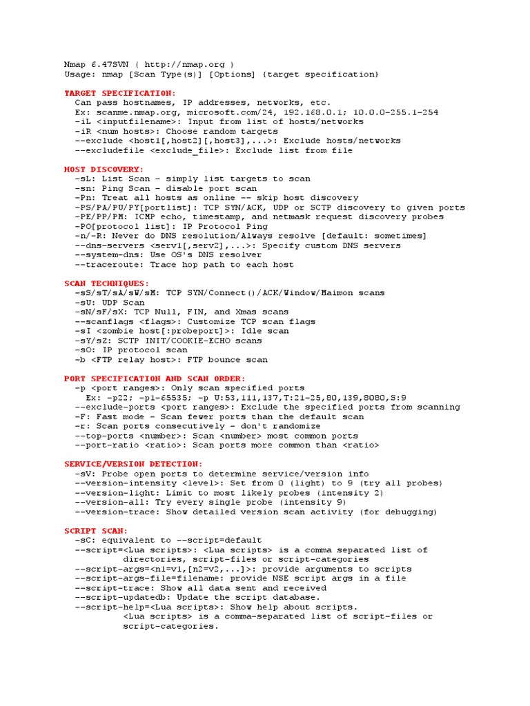 Nmap | PDF