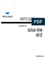 Bizhub 454e Parts Guide Manual PDF