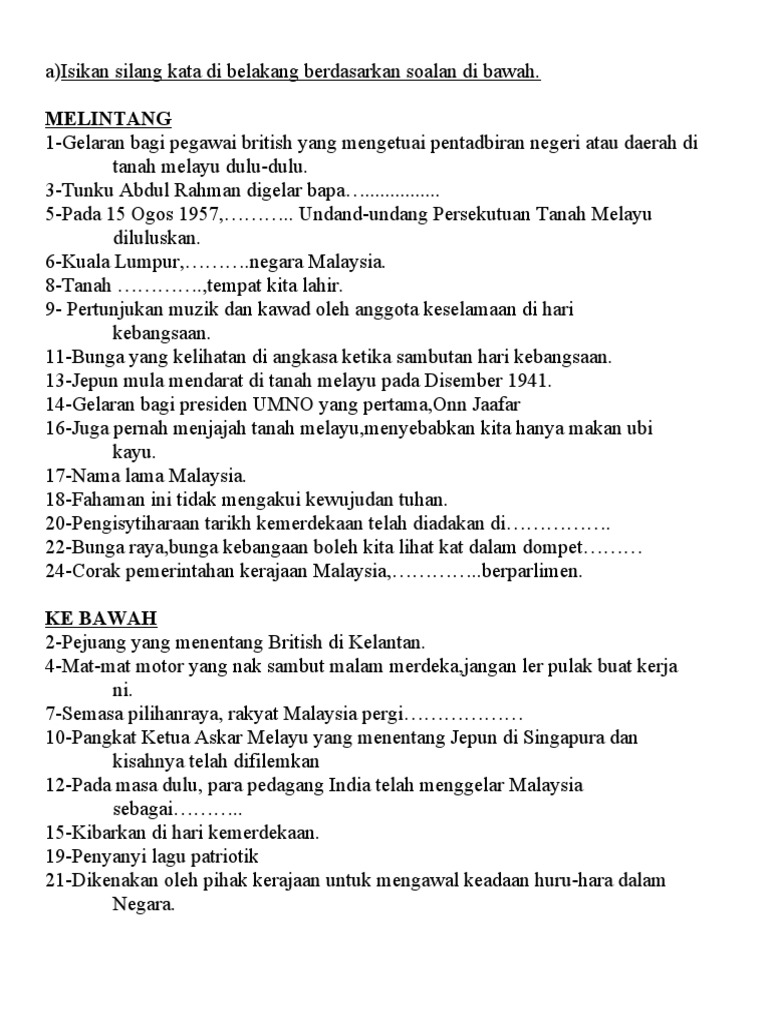 Contoh Soalan Kajian Geografi - Tersoal l