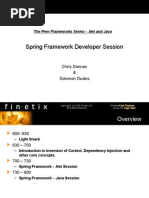 Spring Framework Presentation