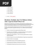 Download Tugas Bahasa Indo Jenis dari Teks Kelas 10 dan 11 12 Teks by Sudiana53 SN263742118 doc pdf