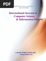 Journal of Computer Science IJCSIS April 2015