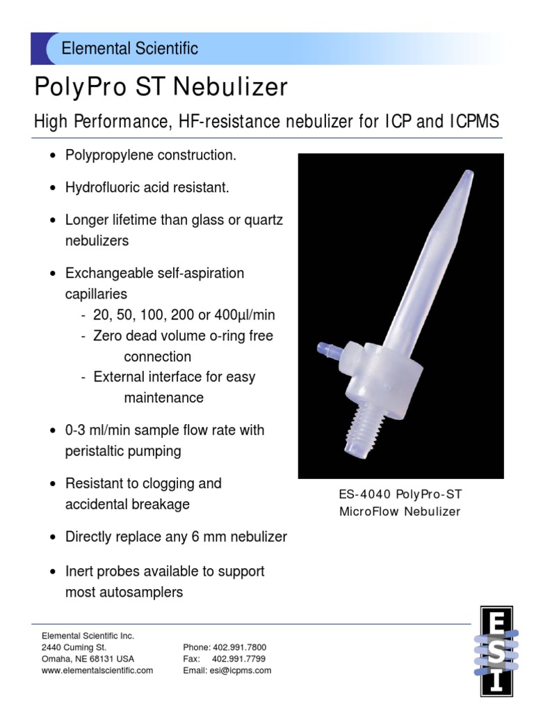 High-Performance ICP Nebulizers | PDF