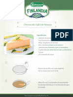 Cheesecake Light de Naranja Con Queso Finlandia La Serenísima