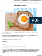 Croque Madame - o Pão Com Ovo Chique - Blog Da Mimis