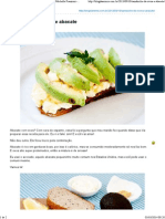 Sanduíche de Ovos e Abacate - Blog Da Mimis