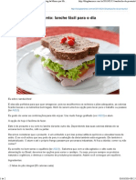 Sanduíche de Presunto - Lanche Fácil para o Dia - Blog Da Mimis