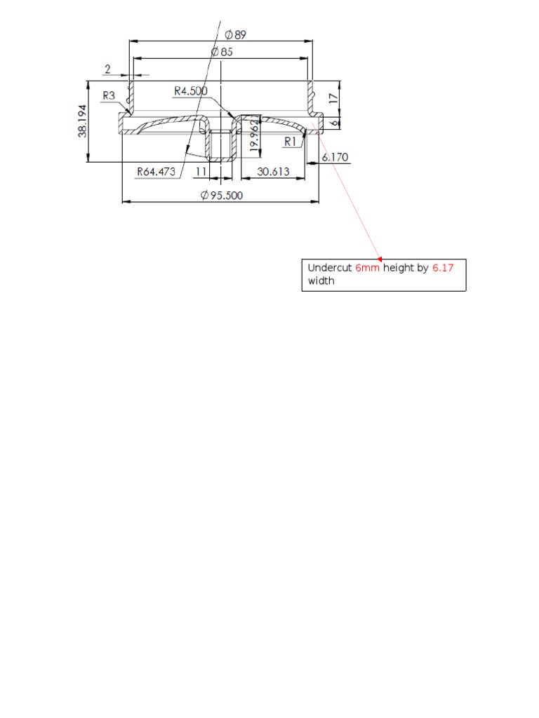 6mm Undercut Dimensions Guide | PDF