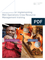 Guidelines For Implementing Well Operations Crew Resource Management Training
