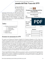 Estatuto de Autonomía Del País Vasco de 1979