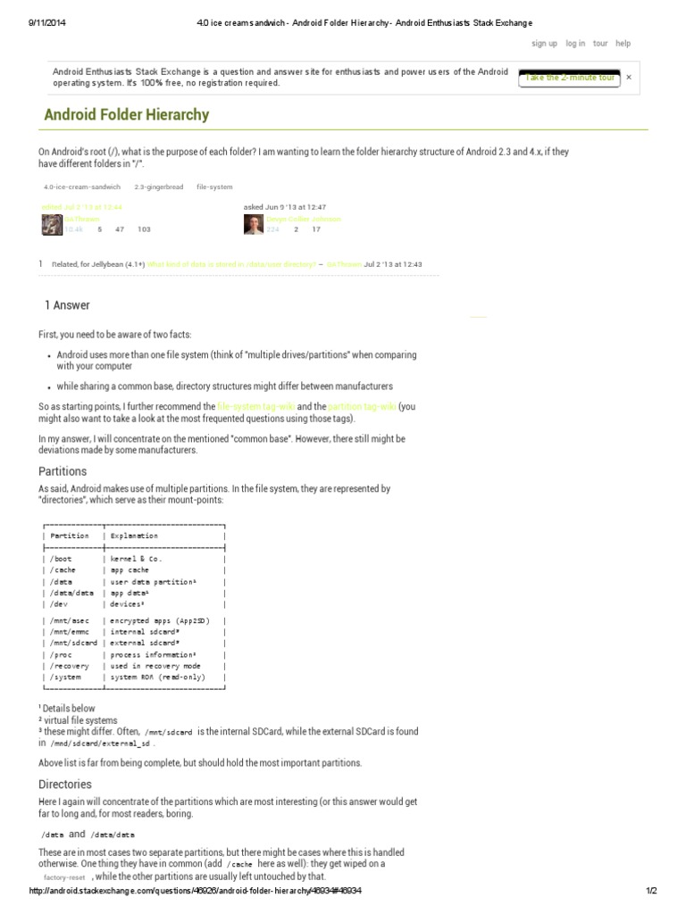 Android Folder Hierarchy: 1 Answer | PDF | File System | Directory ...