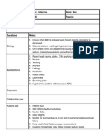 Cornell Notes Topic/Objective: Endocrine Name: Ben Disease: SIADH Page(s) : Disease Process/Overview