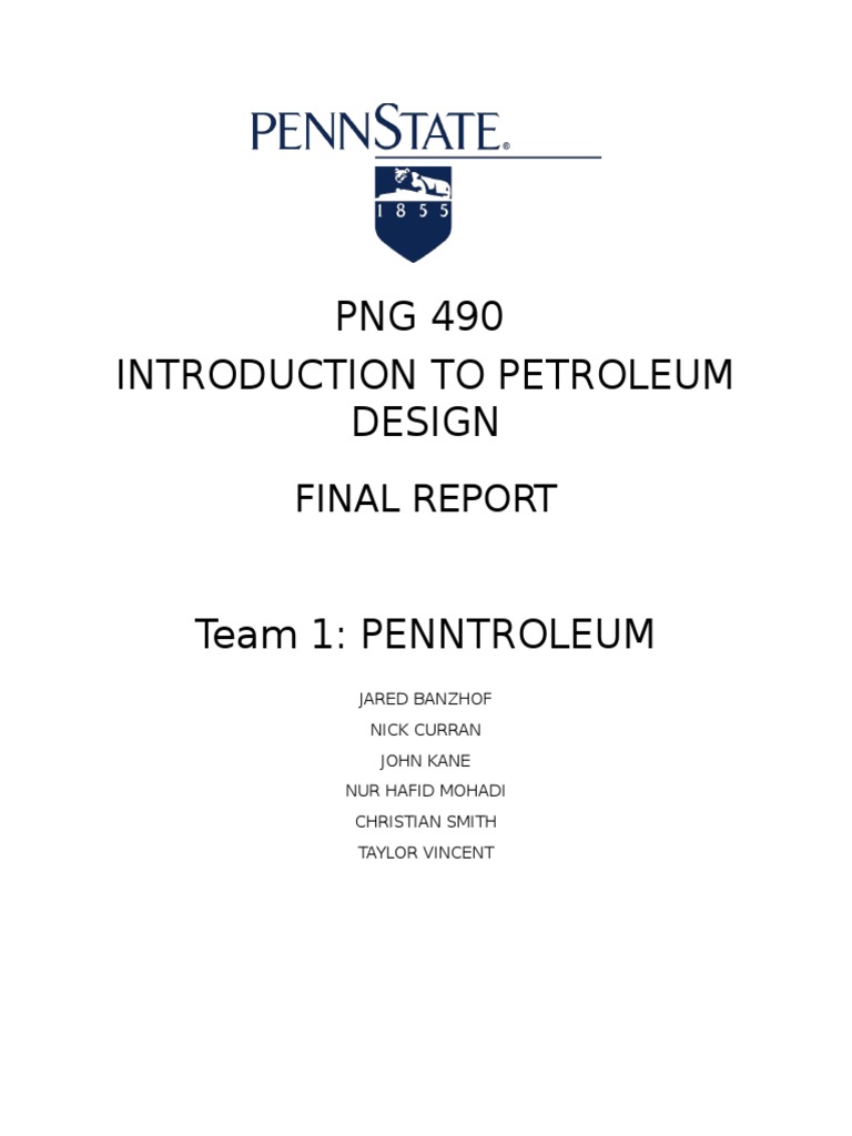 Petroleum Reservoir Analysis Report | PDF | Barrel (Unit) | Natural Gas