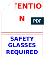 Attention Safety Glasses