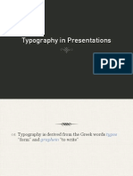 Typography in presentations