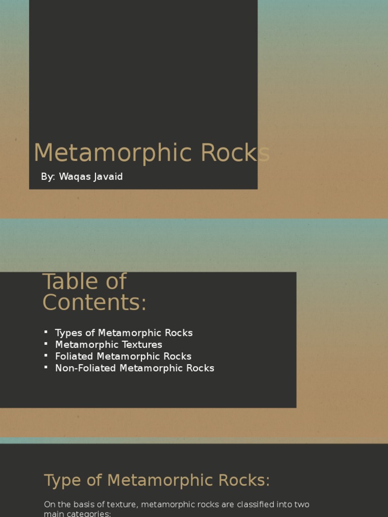 Overview of Metamorphic Rocks | PDF | Rock (Geology) | Rocks