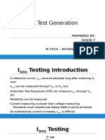 I Test Generation: Prepared By: Shijin T 140942003 M.Tech - Microelectronics