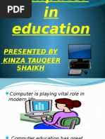 Role of Computer in Education