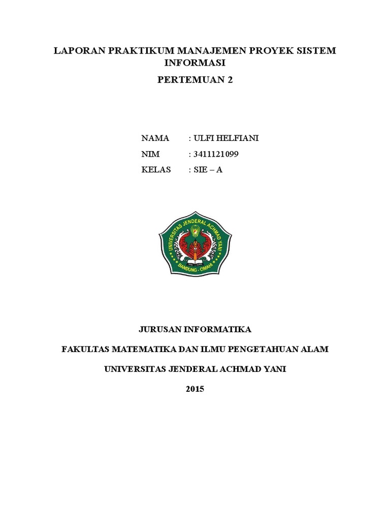 Manajemen Proyek Sistem Informasi