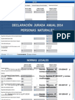 Renta Personas Naturales 2014