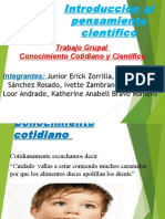 Conocimiento Comun y Cientifico