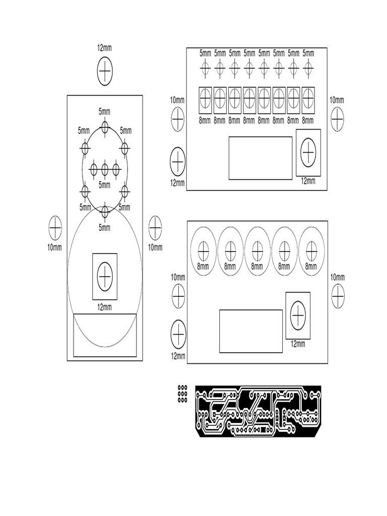 Pedal Drilling templates for stompbox