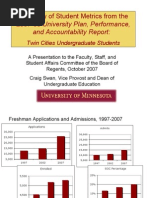 Summary of Student Metrics 