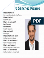 His Name Is Alejandro Sánchez Pizarro He Is From Spain